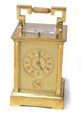 Lot 209 - Late 19th-century carriage clock