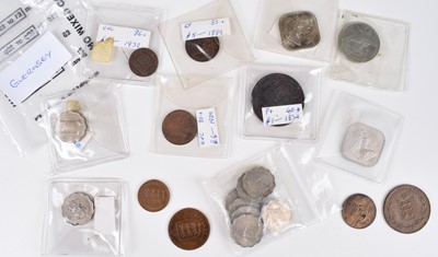 Lot 57 - Tin of assorted foreign coinage to include many silver coins from Germany, France, Australia etc.