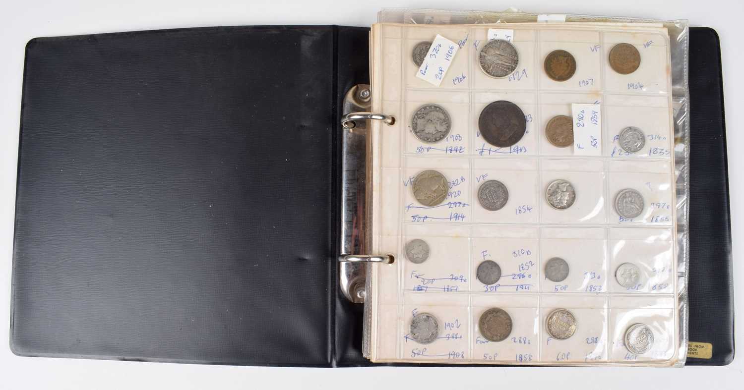 Lot 59 - One album of mainly U.S. and other foreign coins dating back to George II.