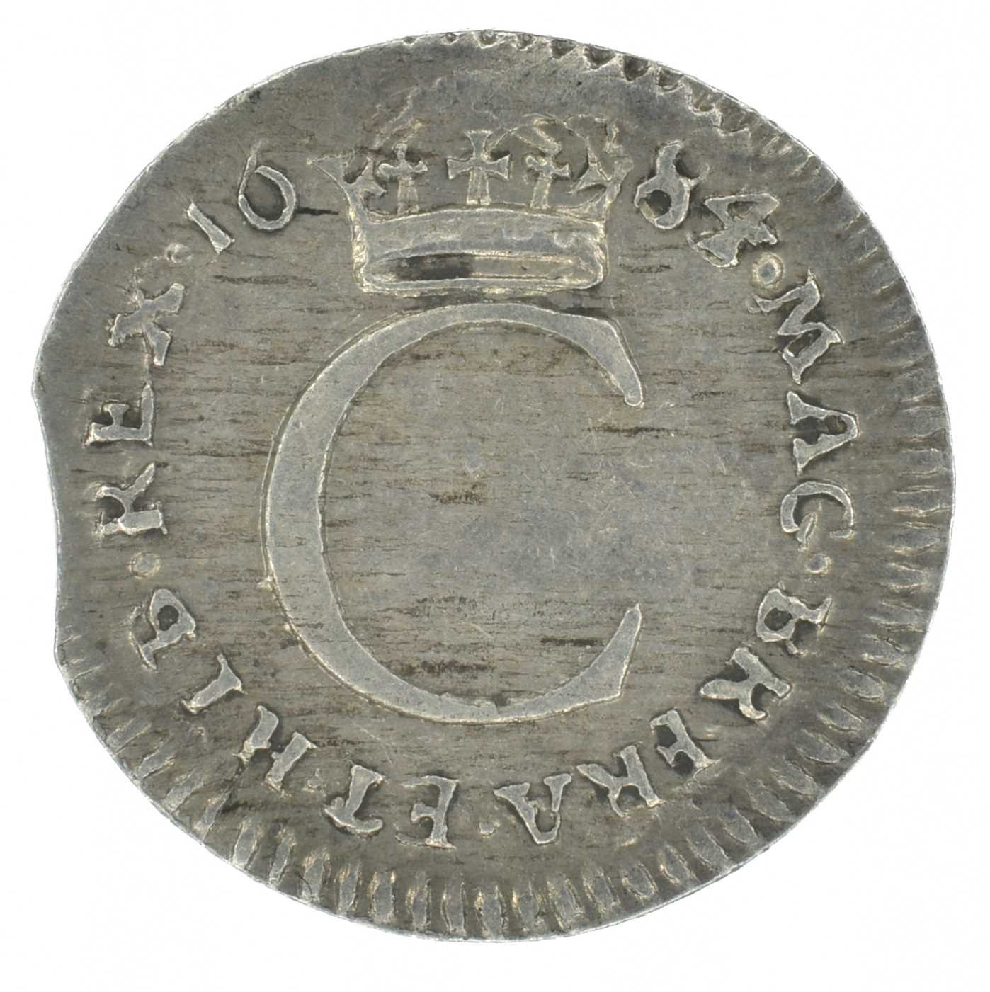 Lot 21 King Charles II, Penny, 1684/3.