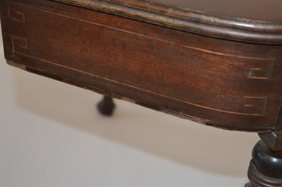 Lot 311 - Early 19th century Regency fold-over mahogany tea table