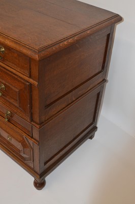 Lot 325 - 17th-century oak chest of drawers