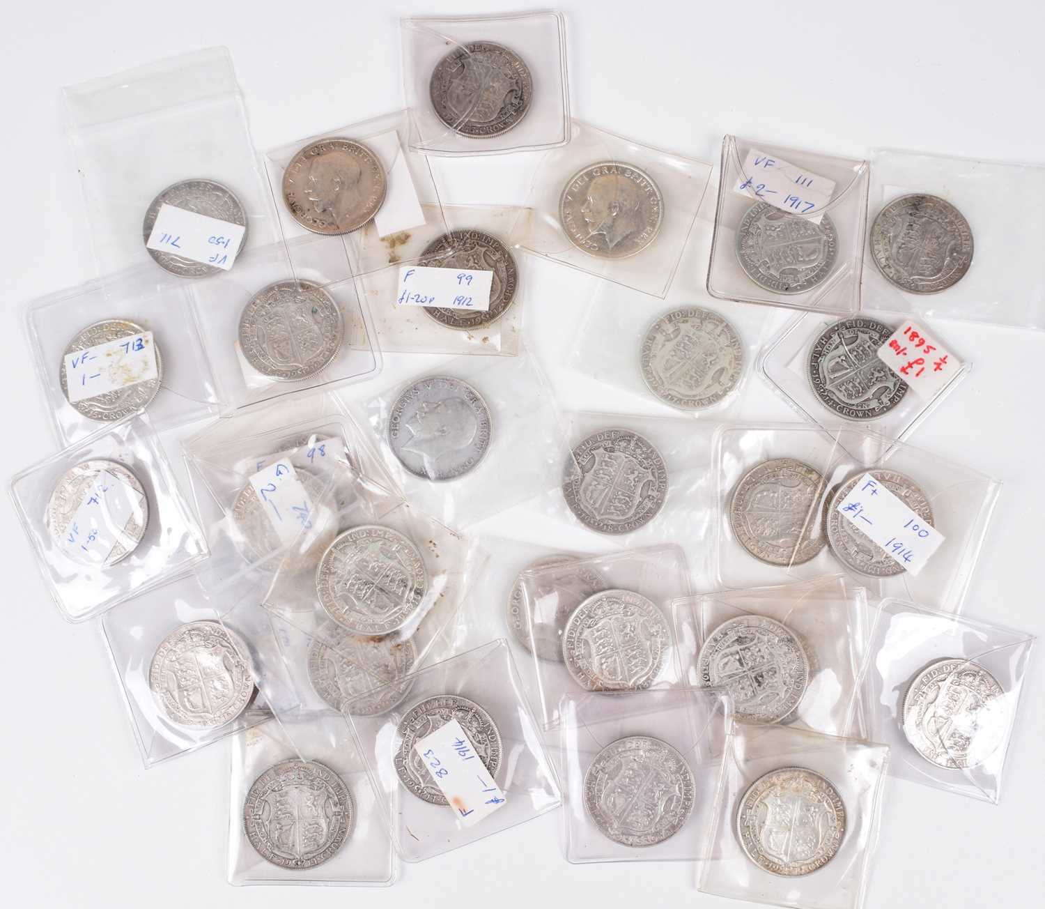 Lot 38 - Quantity of 31 George V silver Halfcrowns and 33 George V and VI debased Halfcrowns (64).