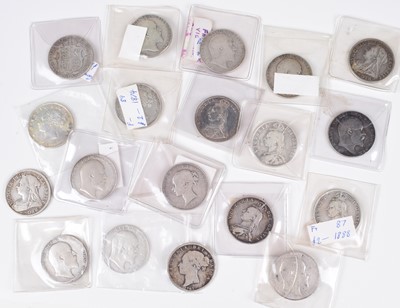 Lot 28 - Silver halfcrowns from George III, George IV, William IV, Victoria and Edward VII (39).