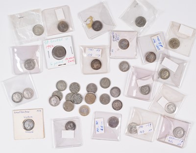 Lot 15 - Selection of sixpences from William IV to Elizabeth II (quantity).