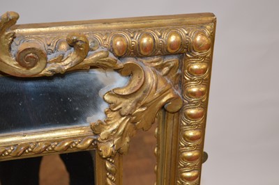 Lot 355 - 19th-century continental cushion mirror