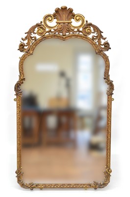 Lot 356 - Late 19th-century gesso framed wall mirror