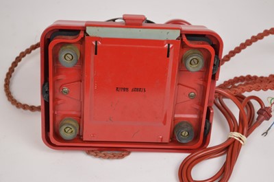 Lot 232 - Model 232 red bakelite telephone