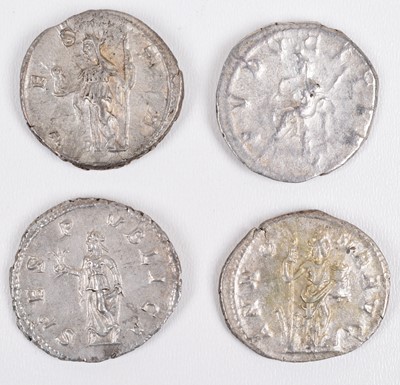 Lot 10 - Four Roman silver coins (4).