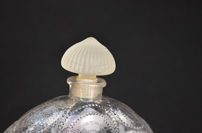 Lot 163 - 2 Lalique for Forvil 'Relief' spiral design perfume bottles