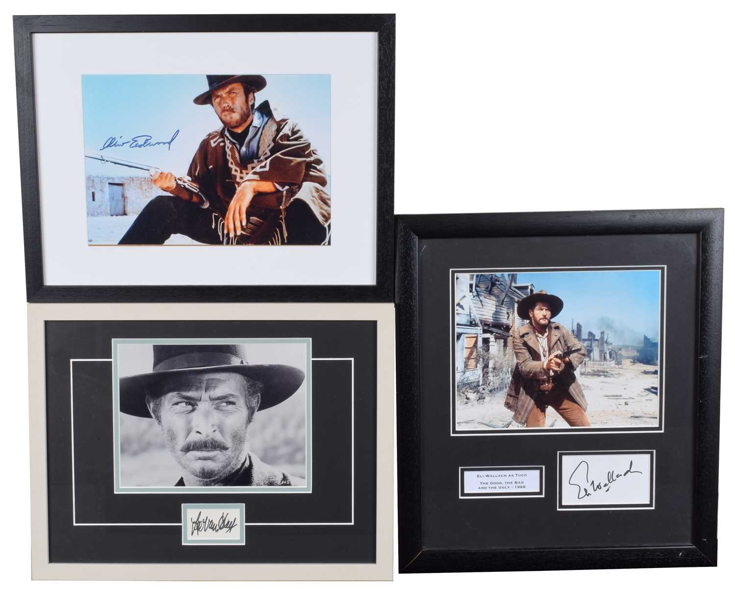 Lot 66 - Three framed Western Cowboy themed autographs