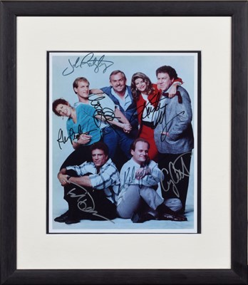 Lot 64 - Autographs from the cast of 'Cheers'