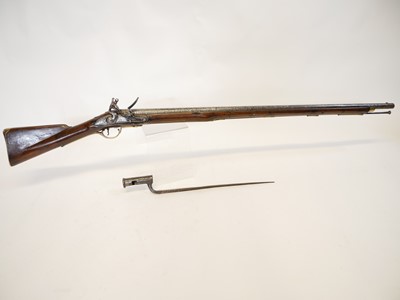 Lot 26 - Irish Dublin Castle Shortland Brown Bess flintlock musket and bayonet