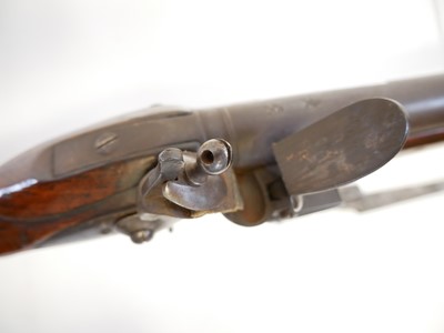 Lot 31 - Flintlock .750 volunteer India pattern Brown Bess musket and bayonet