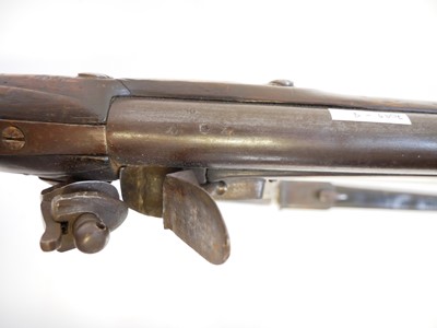 Lot 33 - Irish India pattern .750 flintlock brown bess musket and bayonet