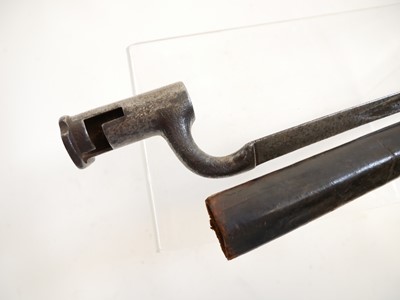 Lot 245 - Lovells musket socket bayonet and scabbard