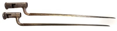 Lot 246 - Two British Brown Bess socket bayonets