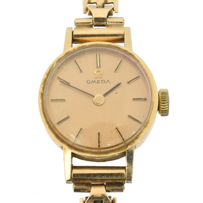 Lot 180 - A 9ct gold Omega watch