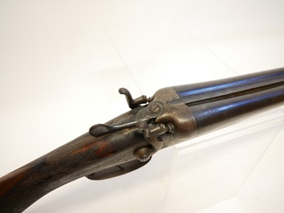 Lot 139 - Lincoln Jeffries 12 bore side by side hammer gun LICENCE REQUIRED