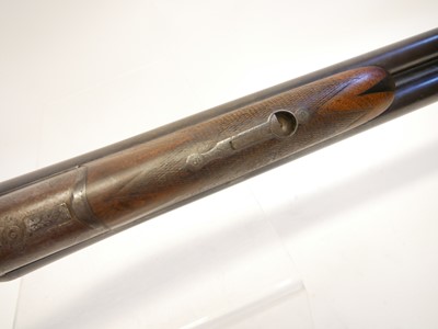 Lot 139 - Lincoln Jeffries 12 bore side by side hammer gun LICENCE REQUIRED