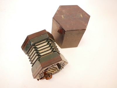 Lot 210 - Wheatstone 48 key concertina