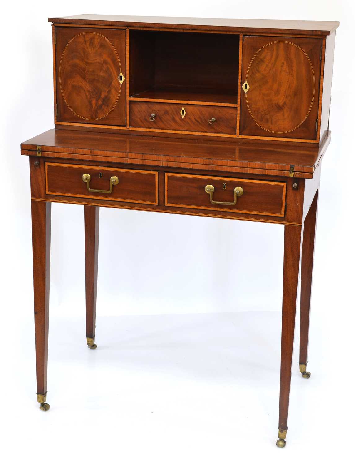 Lot 286 - Late 18th-century mahogany bonheur du jour