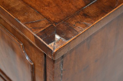 Lot 277 - George III mahogany glazed bookcase on cupboard