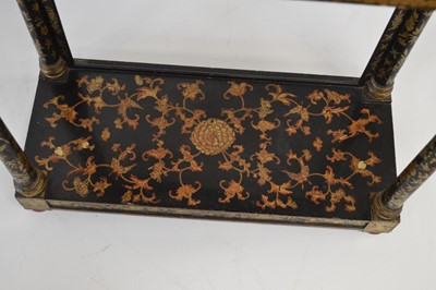 Lot 295 - Chinese lacquer work console table
