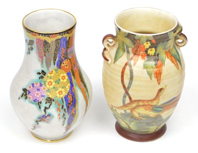 Lot 121 - Two Art Deco Crown Devon Vases
