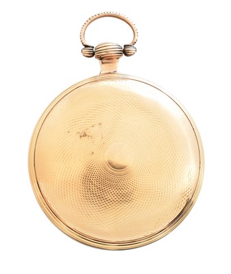 Lot 205 - A George III 18ct gold open face pocket watch