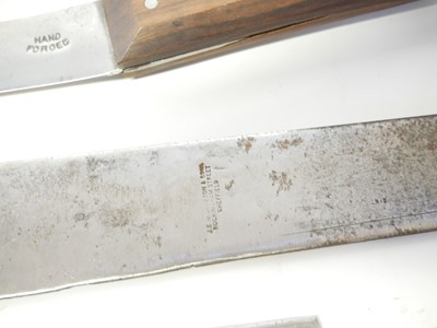 Lot 286 - Collection of Middleton part forged blades and a Green River knife.