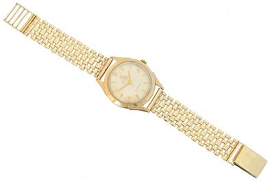 Lot 176 - A 9ct gold Cyma 'Cymaflex' automatic wristwatch
