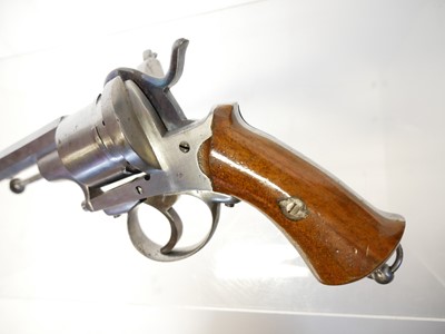 Lot 12 - Belgian 9mm pinfire revolver