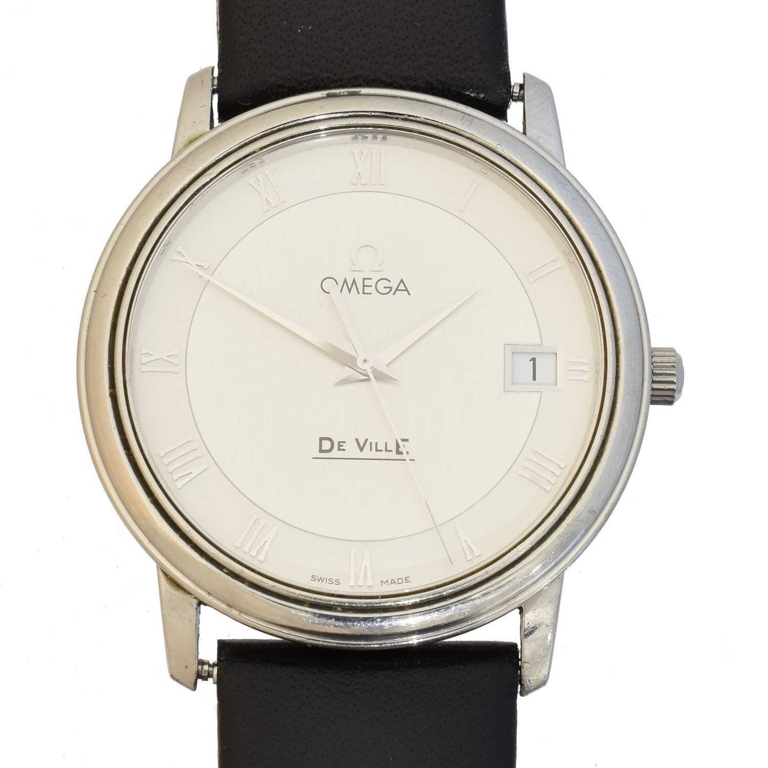 Lot An Omega De Ville quartz wristwatch
