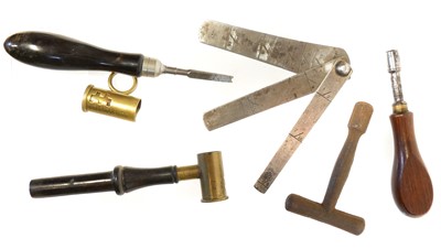 Lot 214 - Five 19th century gun implements