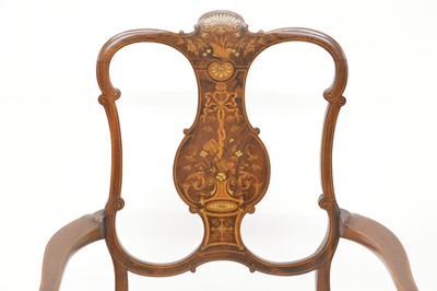 Lot 341 - Edwardian mahogany occasional drawing-room chair
