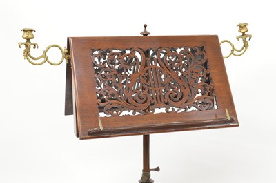 Lot 261 - Victorian rosewood duet music stand