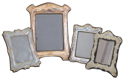 Lot 139 - Four Elizabeth II silver fronted frames