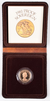 Lot 46 - 1981 Royal Mint, Proof Sovereign.