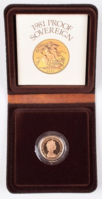 Lot 47 - 1981 Royal Mint, Proof Sovereign.