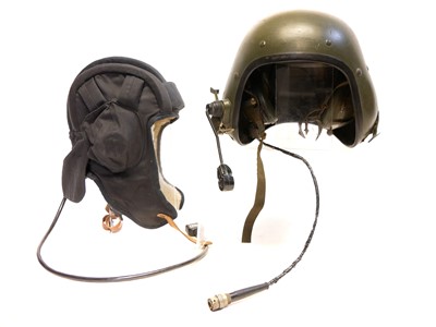 Lot 382 - Two tank helmets