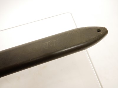 Lot 343 - German KCB Cold War era fighting knife and scabbard