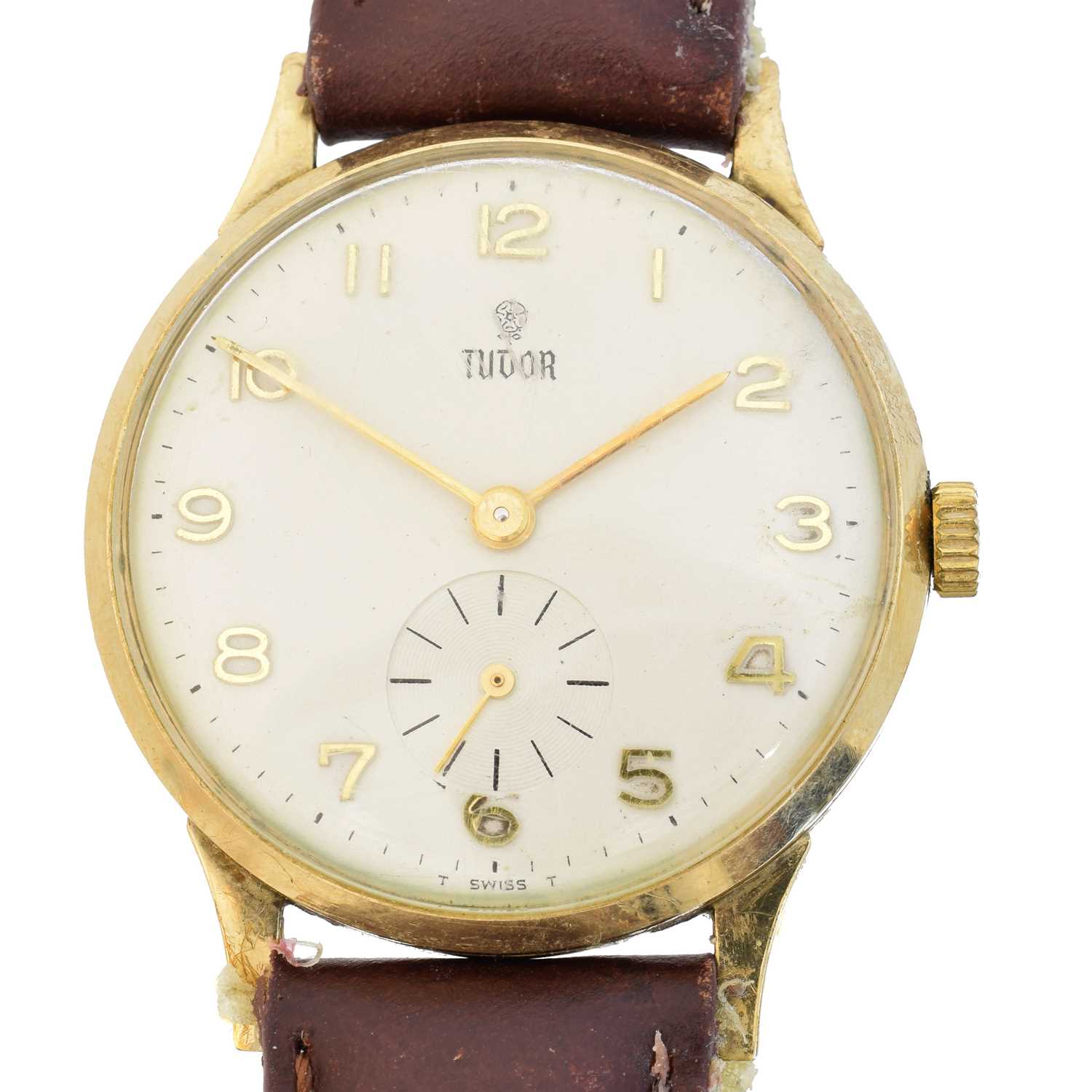 Lot A 1960s 9ct gold cased Tudor watch
