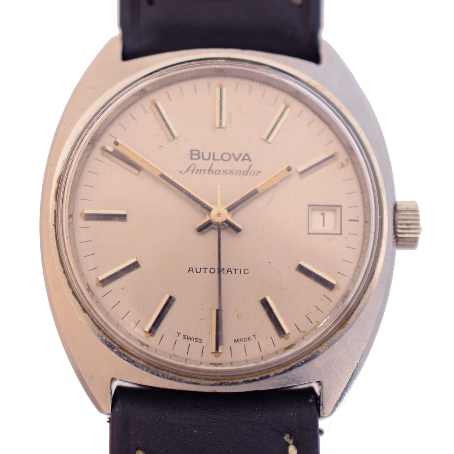 Lot 98 - A Bulova 'Ambassador Automatic' wristwatch
