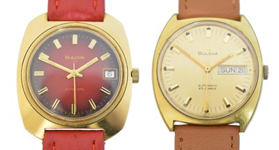 Lot Two 1970s Bulova Automatic wristwatches