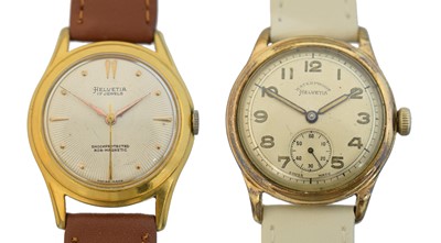 Lot 111 - Two Helvetia wristwatches