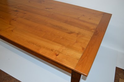 Lot 298 - Late 20th-century cherry wood farmhouse table
