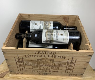 Lot 11 - 5 Bottles (in OWC) Chateau Leoville Barton Grand Cru Classe St.Julien 2000 (all b/n)