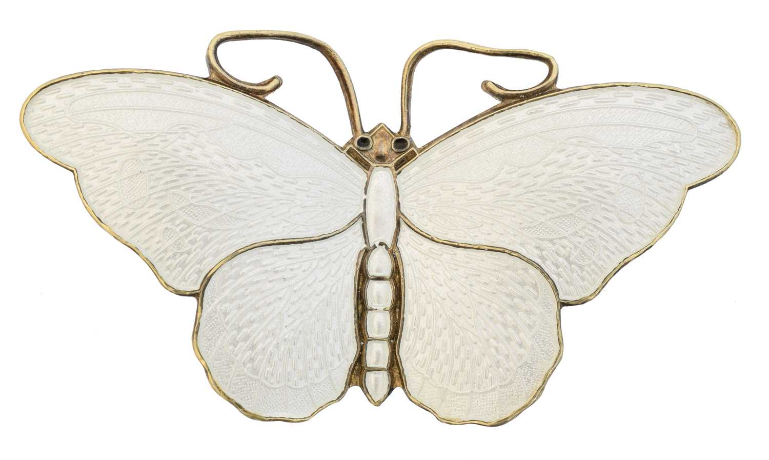 Lot A David Andersen silver enamel butterfly brooch