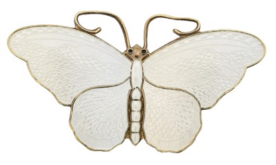 Lot 2 - A David Andersen silver enamel butterfly brooch